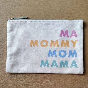 Target Canvas Pencil Pouch Make Up Bag Mini Bag with Multicolor Text